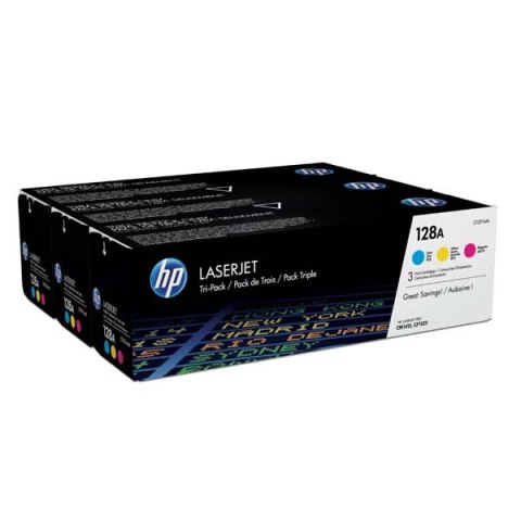 HP oryginalny toner CF371AM, CMY, 3900 (3x1300)s, HP 128A, HP LaserJet+, N, 3x800g, 3szt, O