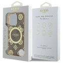 Guess GUHMP16LH4PYEEW iPhone 16 Pro 6.3" brązowy/brown hardcase IML Peony On 4G Background MagSafe