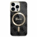 Guess GUHMP16LH4STK iPhone 16 Pro 6.3" czarny/black hardcase IML 4G MagSafe