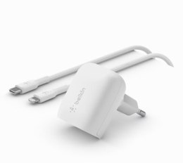 Ładowarka 20W USB-C PPS + kabel 1m USB-C/LTG biały