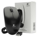 Logitech Mysz B100, 800DPI, optyczna, 3kl., 1 scroll, przewodowa USB, czarna