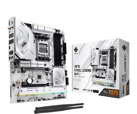 Płyta główna X870 STEEL LEGEND WIFI AM5 4DDR5 M.2 ATX