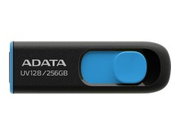 ADATA Pamięć USB UV128 256 GB Gen1 Czarno-Niebieska