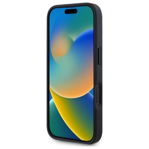 BMW BMHMP16S23RDCLK iPhone 16 6.1" czarny/black hardcase Sign Leather Textured And Line MagSafe