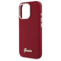 Guess GUHCP16XSMBSLM iPhone 16 Pro Max 6.9" magenta hardcase Silicone Script Metal Logo