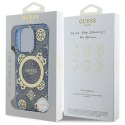 Guess GUHMP16LH4PYEEB iPhone 16 Pro 6.3" niebieski/blue hardcase IML Peony On 4G Background MagSafe