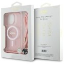 Guess GUHMP16LHCTSGNSP iPhone 16 Pro 6.3" różowy/pink hardcase Crossbody Cord Script MagSafe