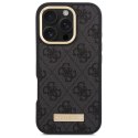 Guess GUHMP16LU4GPRK iPhone 16 Pro 6.3" czarny/black hardcase 4G Logo Plate MagSafe