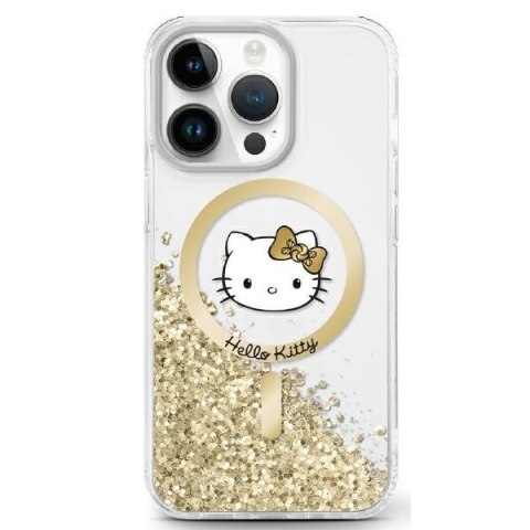 Hello Kitty HKHMP16SLGDIH iPhone 16 6.1" biały złoty/white gold hardcase Liquid Glitter Fever MagSafe