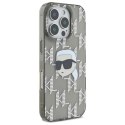 Karl Lagerfeld KLHCP16LHKLPKHK iPhone 16 Pro 6.3" czarny/black hardcase IML Karl Head Electroplated