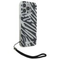 Karl Lagerfeld KLHCP16LHZBPKCCK iPhone 16 Pro 6.3" czarny/black hardcase IML Zebra Pattern & Cord