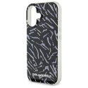 Karl Lagerfeld KLHCP16SHZBPKCCU iPhone 16 6.1" fioletowy/purple Zebra With Cord