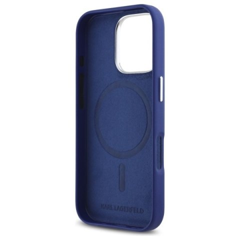 Karl Lagerfeld KLHMP16LPGMSRPB iPhone 16 Pro 6.3" niebieski/blue hardcase FW Metal Plate MagSafe