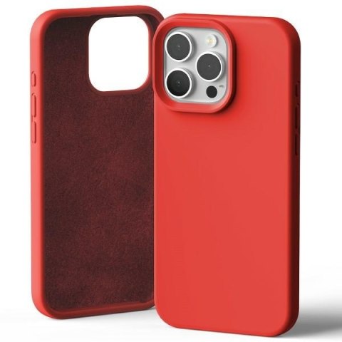 Mercury Silicone iPhone 16 Pro Max 6,9" czerwony/red