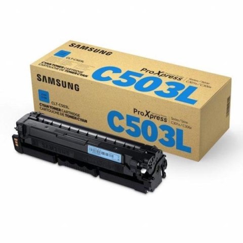 HP oryginalny toner SU014A, CLT-C503L, cyan, 5000s, C503L, high capacity, Samsung ProXpress C3060FR, C3010ND, O