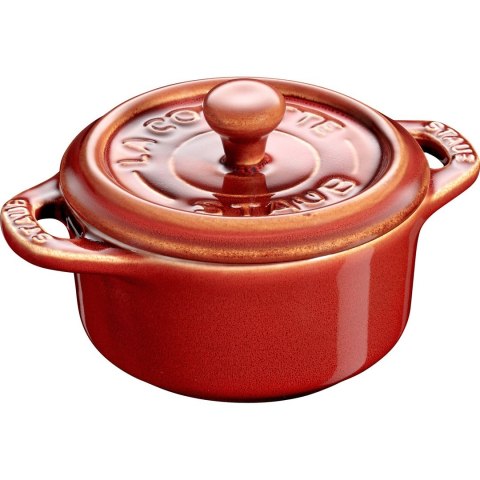 Staub Mini Cocotte Okrągły - 200 ml, Kasztanowy