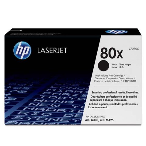 HP oryginalny toner CF280X, black, 6900s, HP 80X, HP LaserJet+, N, 1050g, O