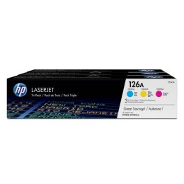 HP oryginalny toner CF341A, CMY, 1000s, HP 126A, HP LaserJet+, N, 900g, 3szt, O