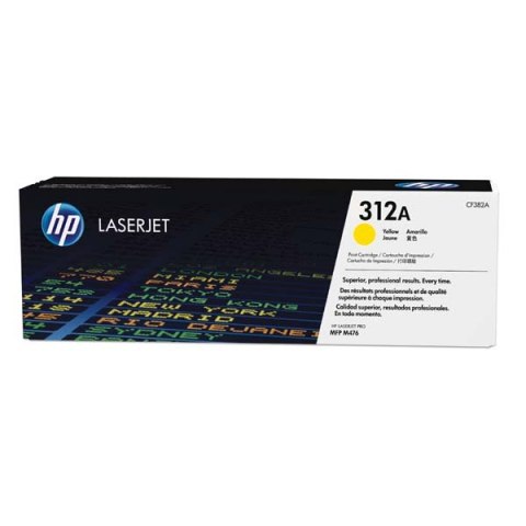 HP oryginalny toner CF382A, yellow, 2700s, HP 312A, HP Color LaserJet Pro MFP M476dn, MFP M476dw, MFP M47, 720g, O