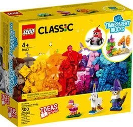 LEGO 11013 Classic - Kreatywne przezroczyste klocki