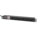 TECHLY LISTWA ZASILAJĄCA RACK 1U 12X GNIAZDO C13 WTYK C20 DO UPS I-CASE STRIP-12C