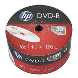 HP DVD-R, DME00070-3, 50-pack, 4.7GB, 16x, 12cm, bulk, bez możliwości nadruku, do archiwizacji danych