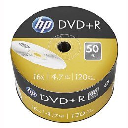 HP DVD+R, DRE00070-3, 50-pack, 4.7GB, 16x, 12cm, bulk, bez możliwości nadruku, do archiwizacji danych
