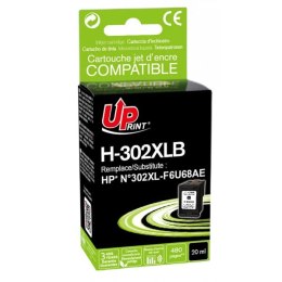 UPrint kompatybilny ink / tusz z F6U68AE, HP 302XL, black, 480s, 20ml, H-302XLB, dla HP OJ 3830,3834,4650, DJ 2130,3630,1010, En