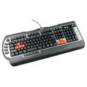 A4Tech G800V, Klawiatura CZ, do gry, wodoodporny typ przewodowa (USB), czarna