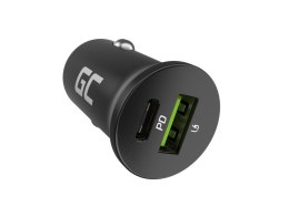 GREEN CELL ŁADOWARKA SAMOCHODOWA GC POWERRIDE NANO38 38W 6A 1X USB-C 1X USB-A