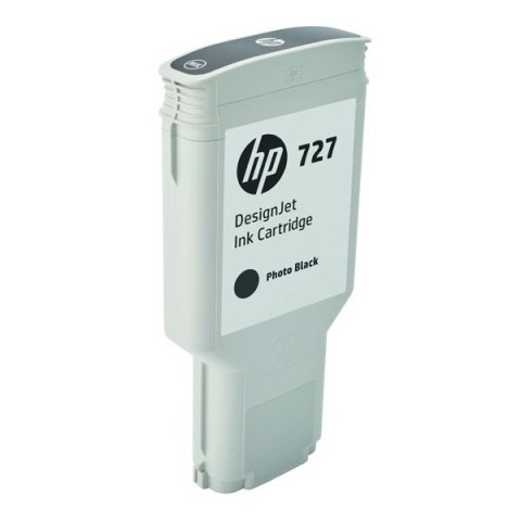 HP oryginalny ink / tusz F9J79A, HP 727, photo black, 300ml, HP DesignJet T1530, T2530, T930