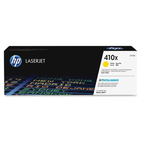 HP oryginalny toner CF412X, yellow, 5000s, HP 410X, high capacity, HP LJ Pro M452, LJ Pro MFP M477, 650g, O