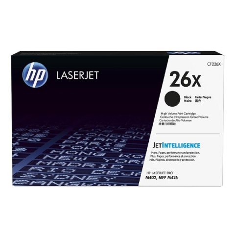 HP oryginalny toner CF226X, black, 9000s, HP 26X, high capacity, HP LaserJet Pro M402, Pro MFP M426, 930g, O