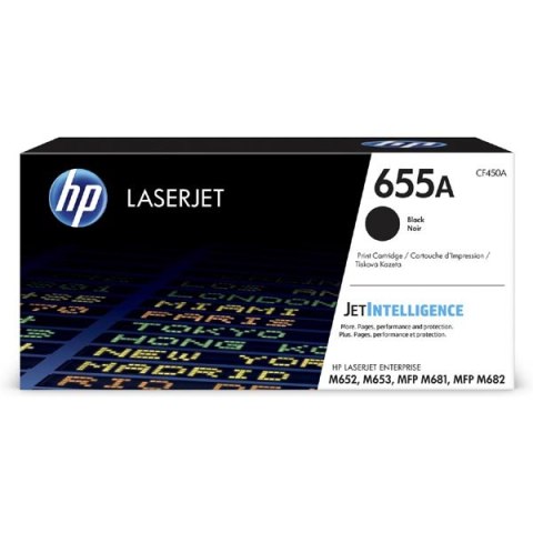 HP oryginalny toner CF450A, black, 12500s, HP 655A, HP Color LJ Enterprise Flow MFP M681,M682,M652,M652, O