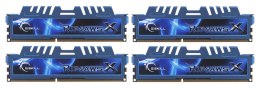 Zestaw pamięci G.SKILL RipjawsX F3-1600C9Q-32GXM (DDR3 DIMM; 4 x 8 GB; 1333 MHz; CL9)