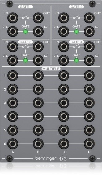 Behringer 173 QUAD GATE/MULTIPLES Moduł syntezatora modularnego