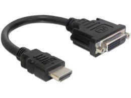 DELOCK Przejściówka HDMI A -> DVI(24+5) St/Bu Kabelle 20cm