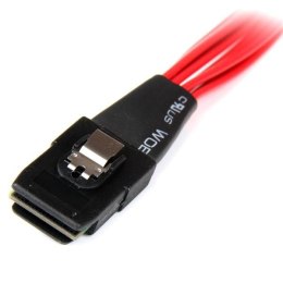 StarTech.com SAS808782P50 kabel SAS 0,5 m Czarny, Czerwony