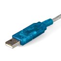 StarTech.com ICUSB232SM3 zmieniacz płci / kabli DB-9 USB 2.0 A Niebieski, Przezroczysty