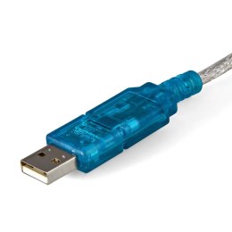 StarTech.com ICUSB232SM3 zmieniacz płci / kabli DB-9 USB 2.0 A Niebieski, Przezroczysty