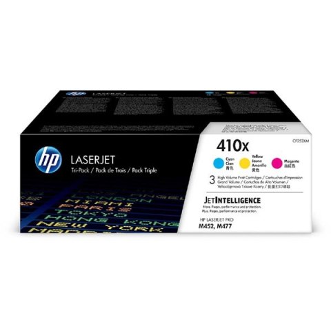 HP oryginalny toner CF252XM, CMY, 15000 (3x5000)s, HP 410X, high capacity, HP LaserJet Pro M452, MFP M377, MFP M477, 3szt, O