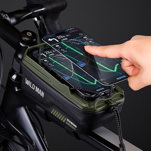 WILDMAN Etui/sakwa na ramę roweru GX200 uchwyt rowerowy zielona/green