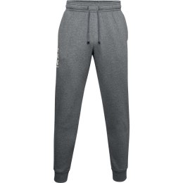 Spodnie męskie Under Armour Rival Fleece 3Logo Jogger ciemnoszare 1357131 012