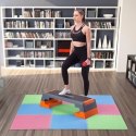 Mata puzzle multipack One Fitness MP10 zielono-niebiesko-czerwona