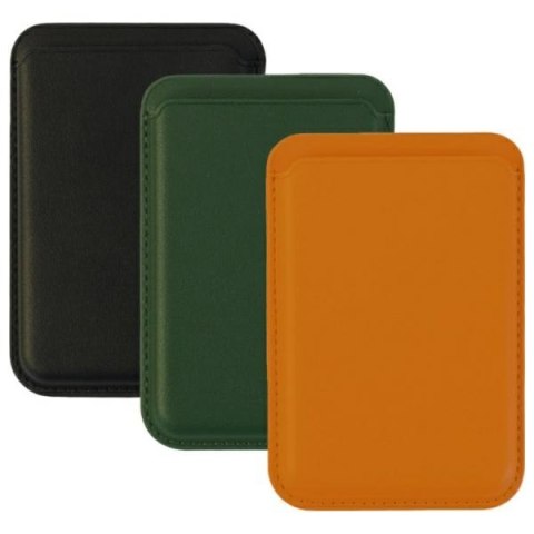 4smarts Portfel Magnetic Case RFID na karty kredytowe Magcase zestaw 3 szt. (black/green/cognac) 541047