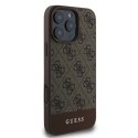 Guess GUHCP16LG4GLBR iPhone 16 Pro 6.3" brązowy/brown hardcase 4G Bottom Stripe