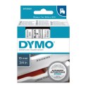 Dymo oryginalny taśma do drukarek etykiet, Dymo, 45800, S0720820, czarny druk/przezroczysty podkład, 7m, 19mm, D1