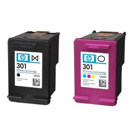 HP oryginalny ink / tusz N9J72AE, black/color, 190/165s, HP 301, HP Deskjet 1510, 3055A, Officejet 2622