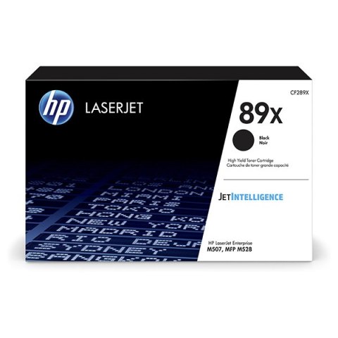 HP oryginalny toner CF289X, black, 10000s, HP 89X, high capacity, HP LaserJet Enterprise M507, MFP M528, O