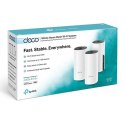 TP-LINK Wifi Mesh kit Deco M4(2-pack) 2.4GHz i 5GHz, access point, 1200Mbps, zintegrowana bateria anténa, 802.11ac, 2Pack, sieć 